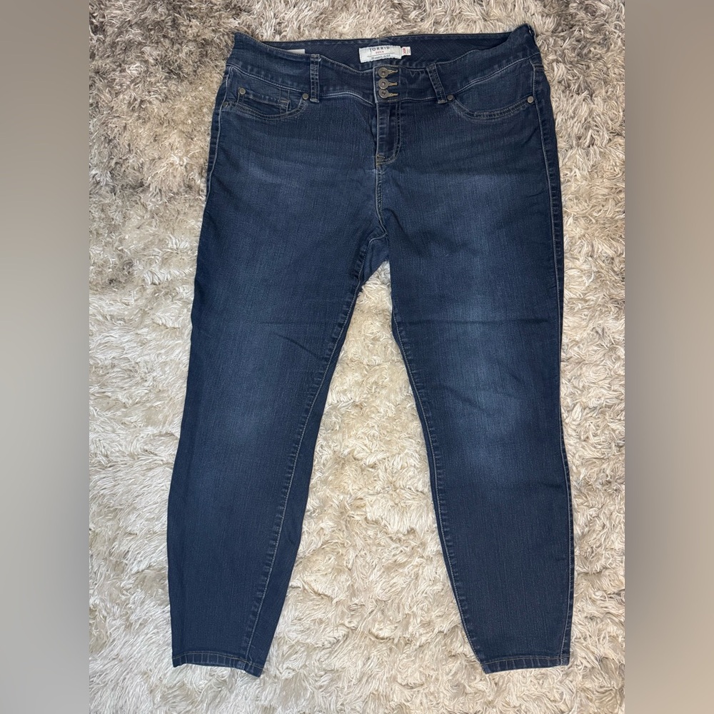 Torrid Dark Blue Women's Jean Jeggings